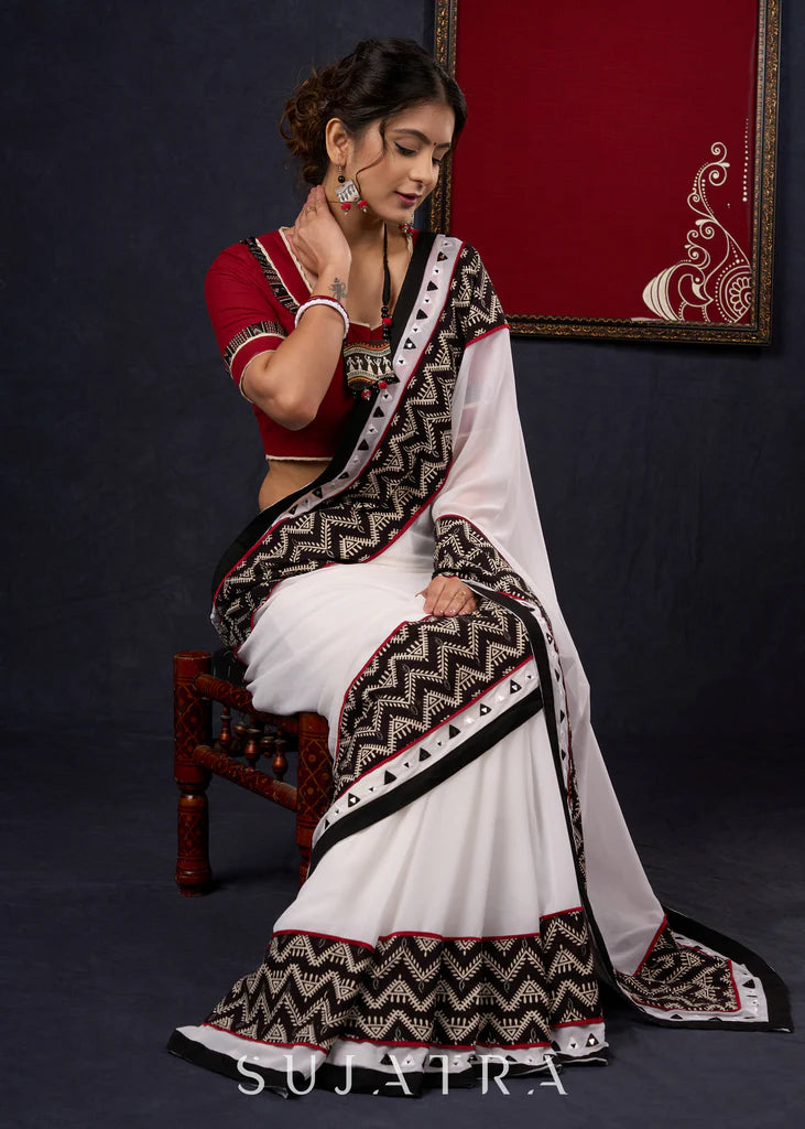KHUSBOO DEKHO JARA  WALE  PREMIUIM LINEN COTTON  SAREE