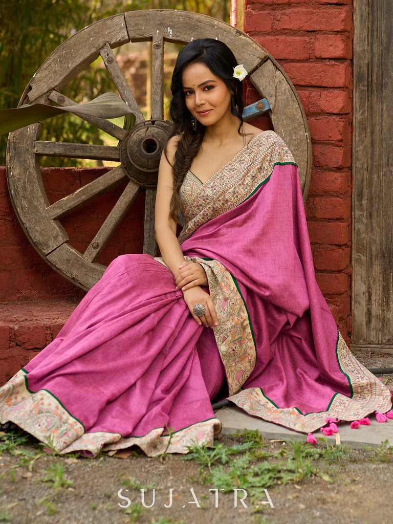 KHUD KO BEKARAR WALE PREIMIUIM LINEN COTTON SAREE