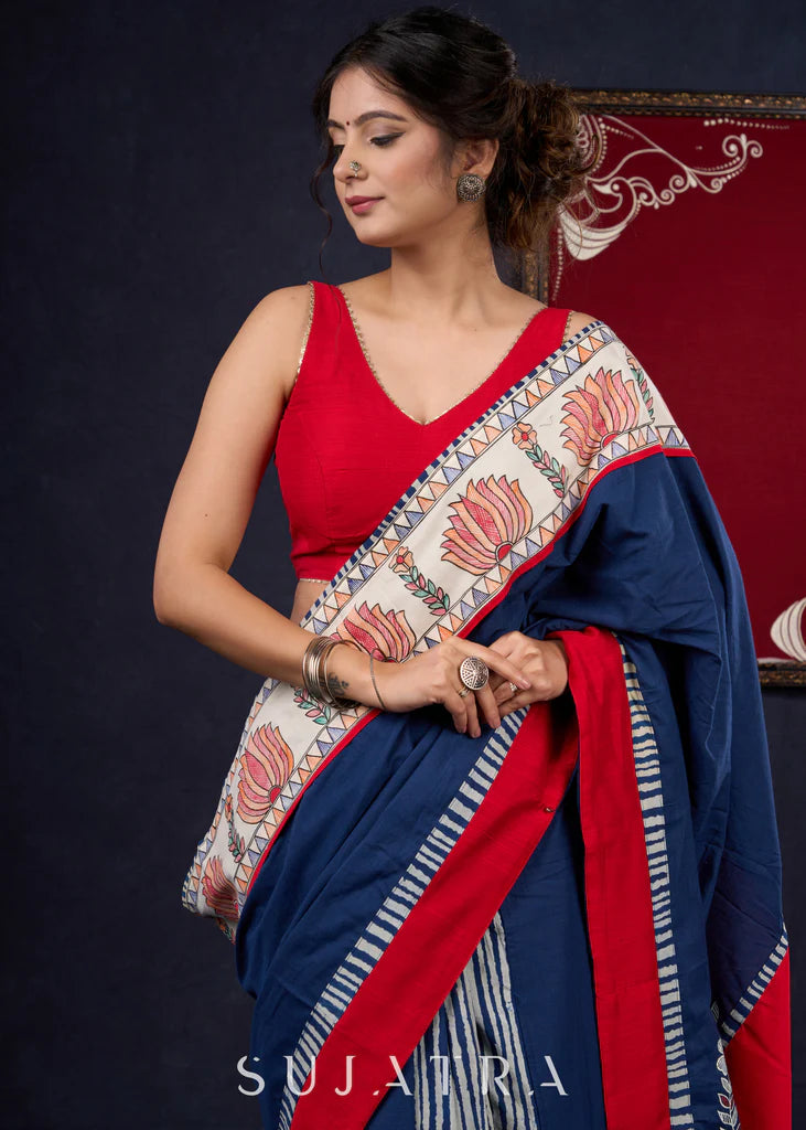 HUM LOGO KO SAMAJE WALE  PREMIUIM LINEN COTTON  SAREE