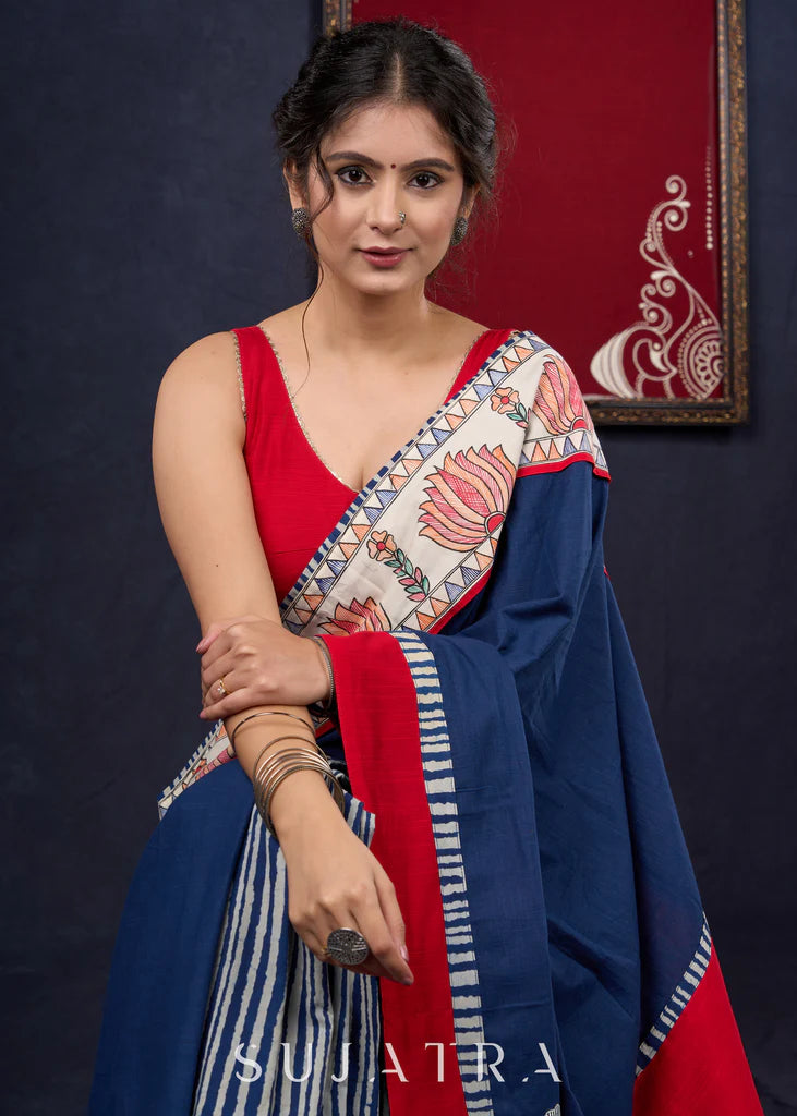 HUM LOGO KO SAMAJE WALE  PREMIUIM LINEN COTTON  SAREE