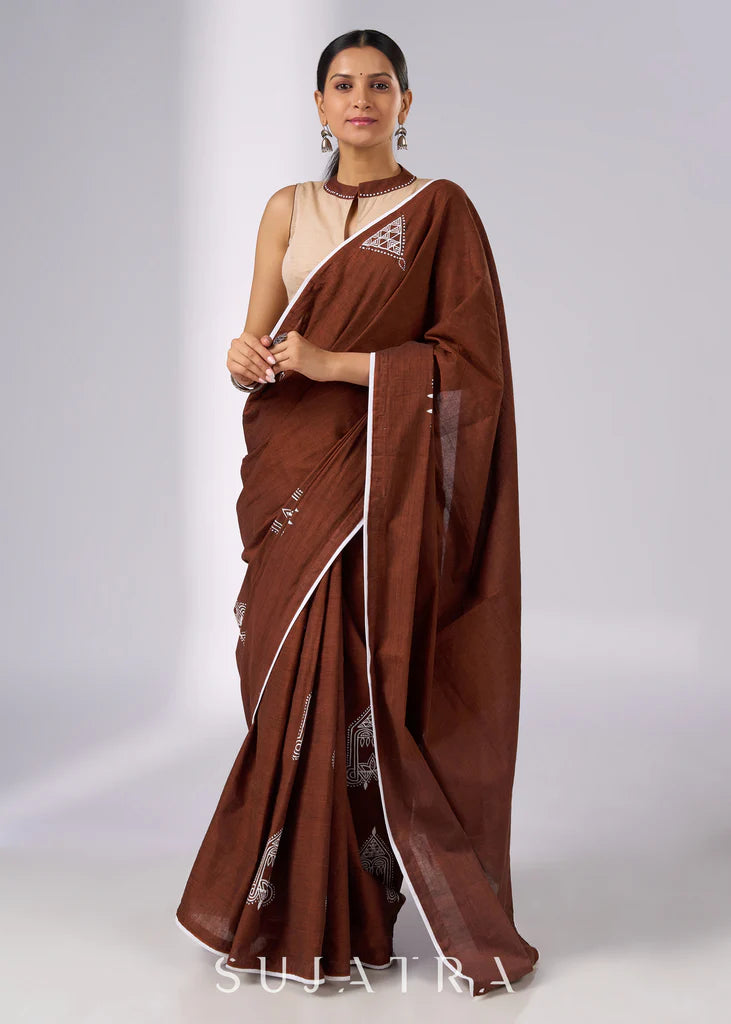 WAHE DEWAANI HAI WALE PREMIUIM LINEN COTTON  SAREE