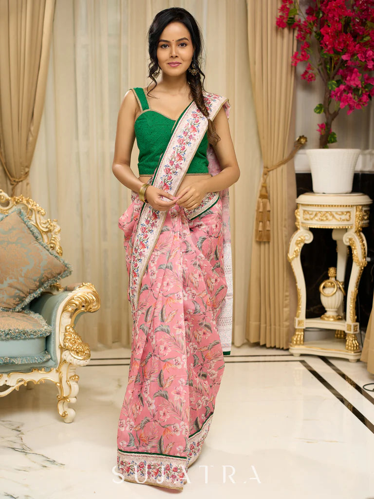 DANCE PE CHANCE WALE PREIMIUIM LINEN COTTON SAREE