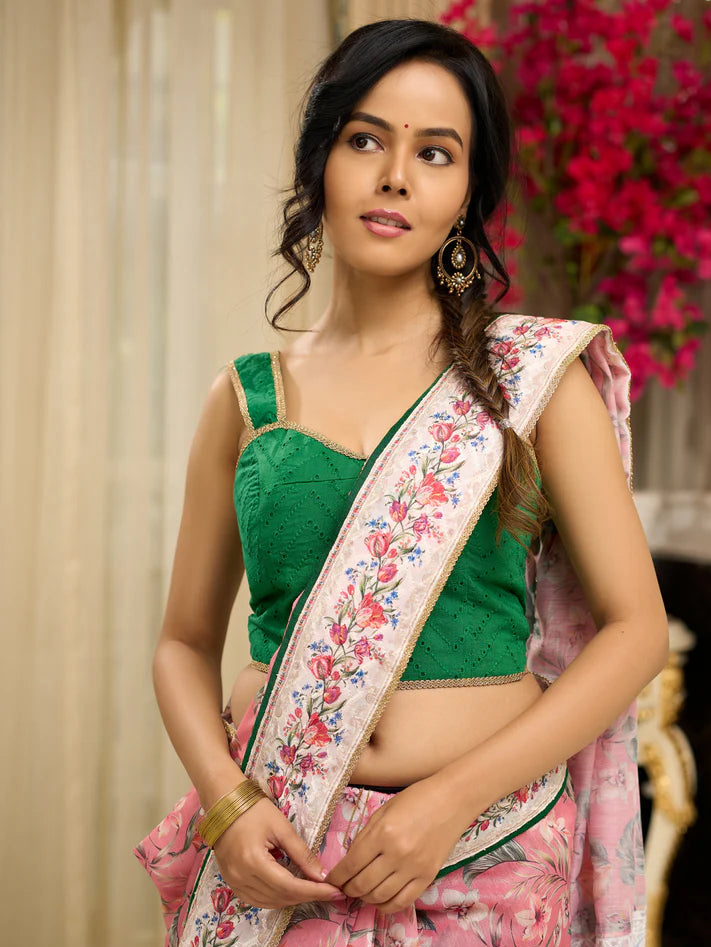 DANCE PE CHANCE WALE PREIMIUIM LINEN COTTON SAREE