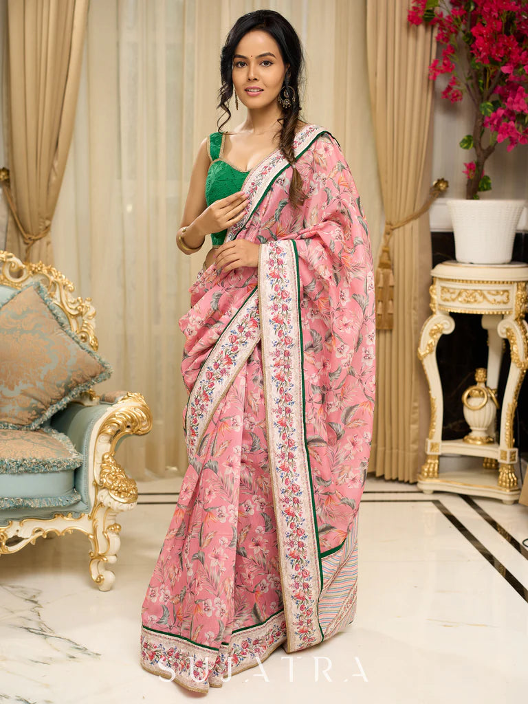 DANCE PE CHANCE WALE PREIMIUIM LINEN COTTON SAREE