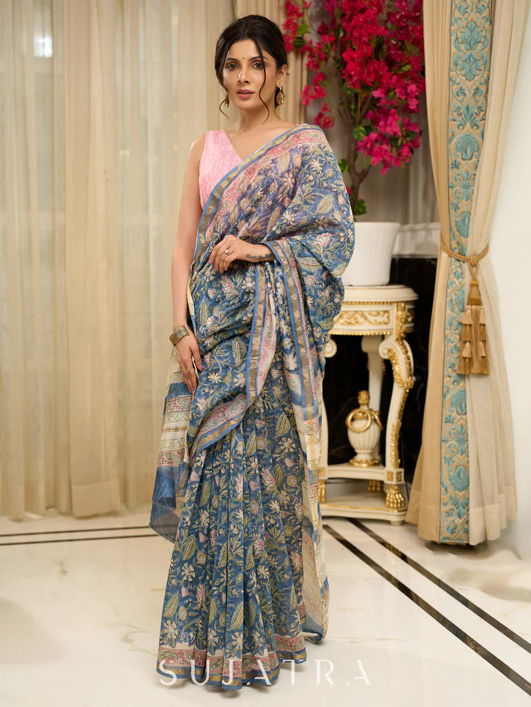 PYARI BAHU WALE PREIMIUIM LINEN COTTON SAREE