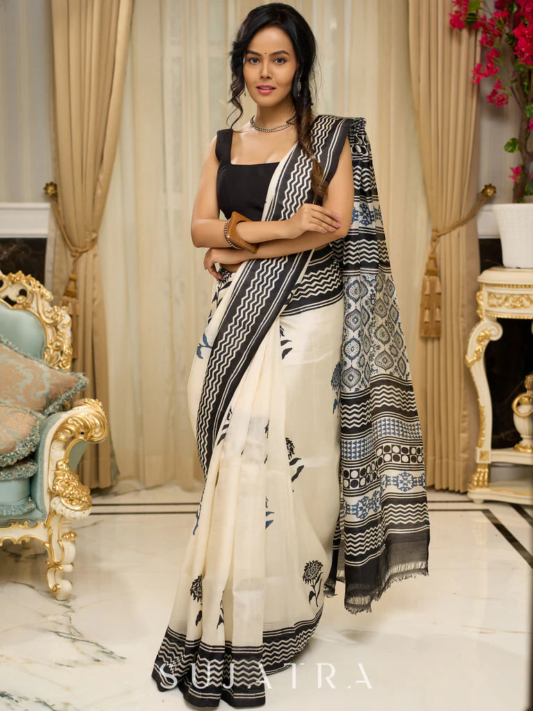 GULABI AAKEH WALE PREIMIUIM LINEN COTTON SAREE