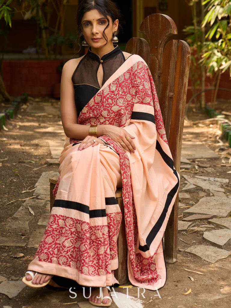 DIL DEWWANNA HAI  WALE PREIMIUIM LINEN COTTON SAREE