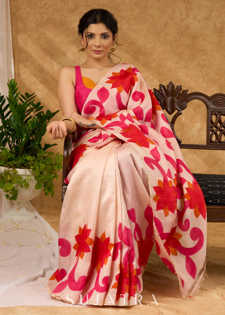 AAPNE JAAN WALE  PREMIUIM LINEN COTTON  SAREE