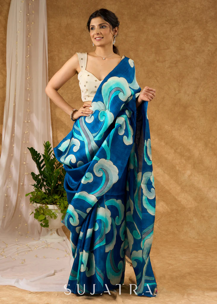 MUJKO PIYANE DEKH LIYA WALE  PREMIUIM LINEN COTTON  SAREE