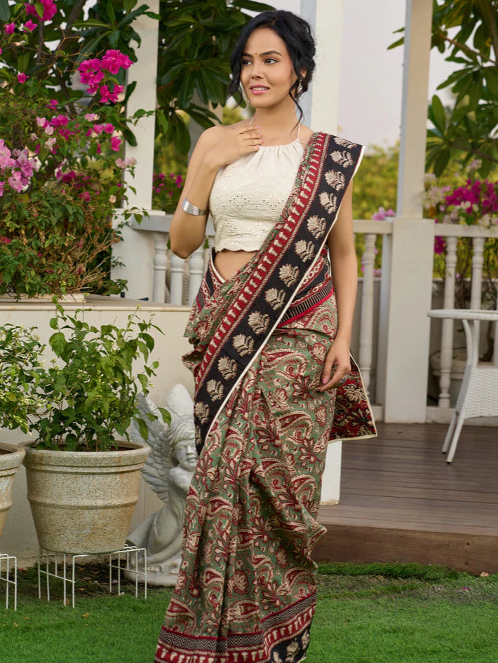 SAGOSIYA THA WALE PREIMIUIM LINEN COTTON SAREE