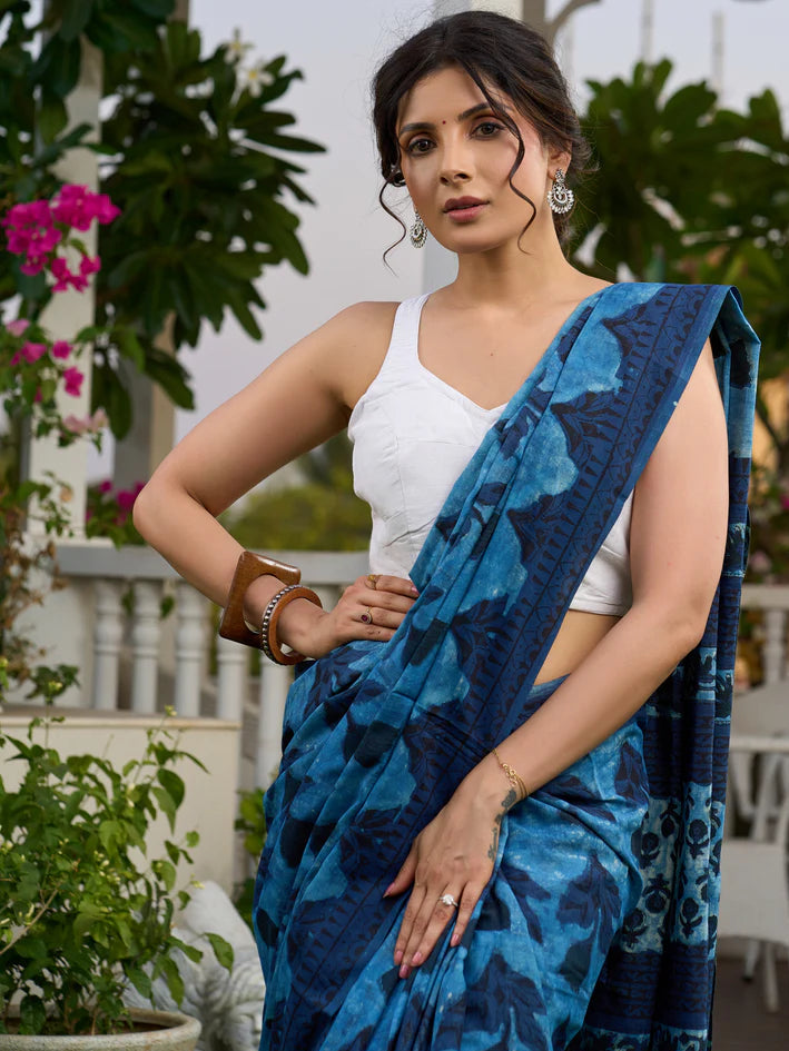 LAMHA LAMHA WALE PREIMIUIM LINEN COTTON SAREE
