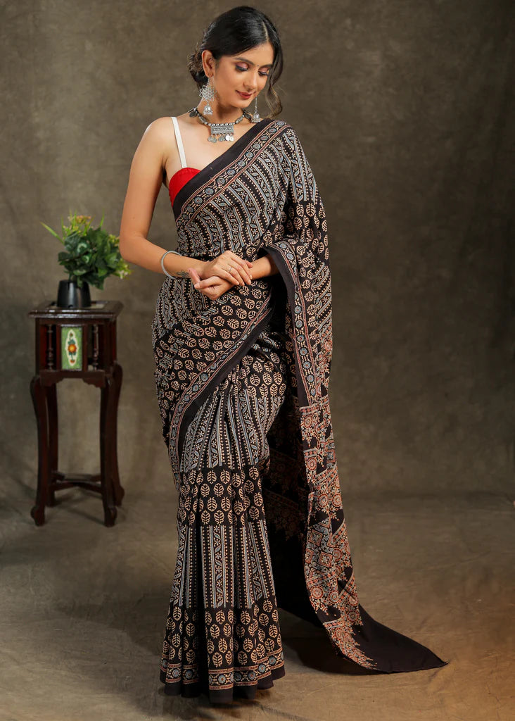 GEET ME PREET WALE PREIMIUIM LINEN COTTON SAREE