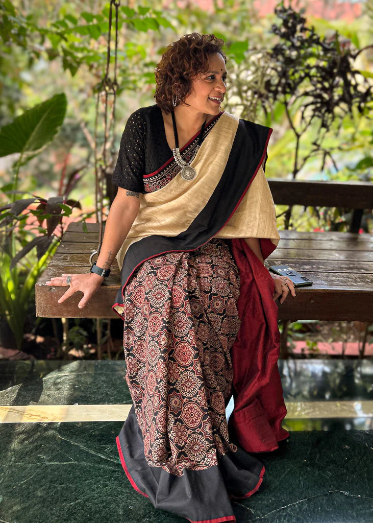 IKK KUDI WALE PREIMIUIM LINEN COTTON SAREE