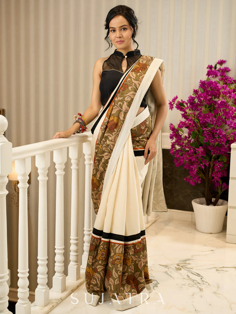 TERE NAINA WALE PREIMIUIM LINEN COTTON SAREE