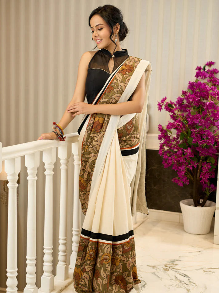 TERE NAINA WALE PREIMIUIM LINEN COTTON SAREE