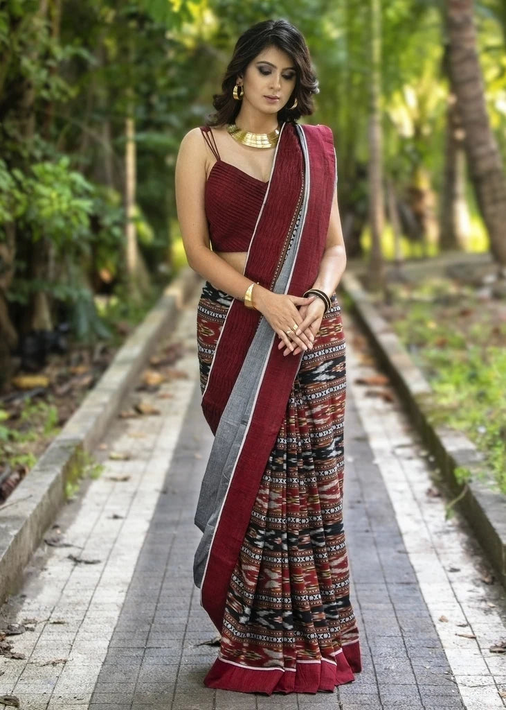 DIL RUBA WALE PREIMIUIM LINEN COTTON SAREE