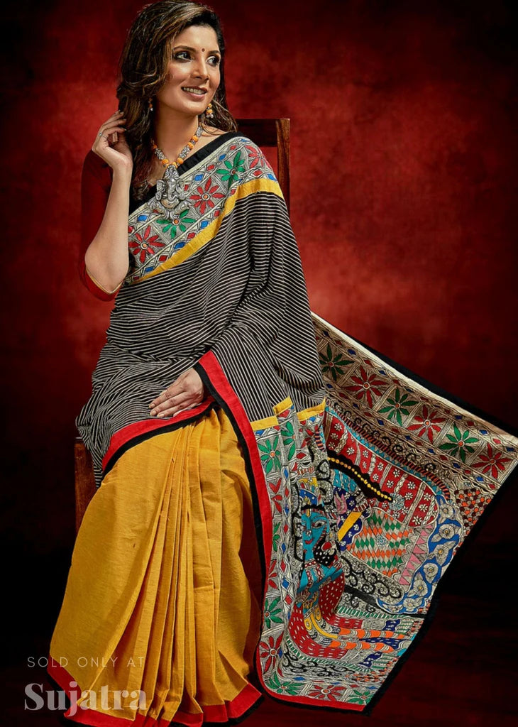 NACH BALIYE WALE PREIMIUIM LINEN COTTON SAREE