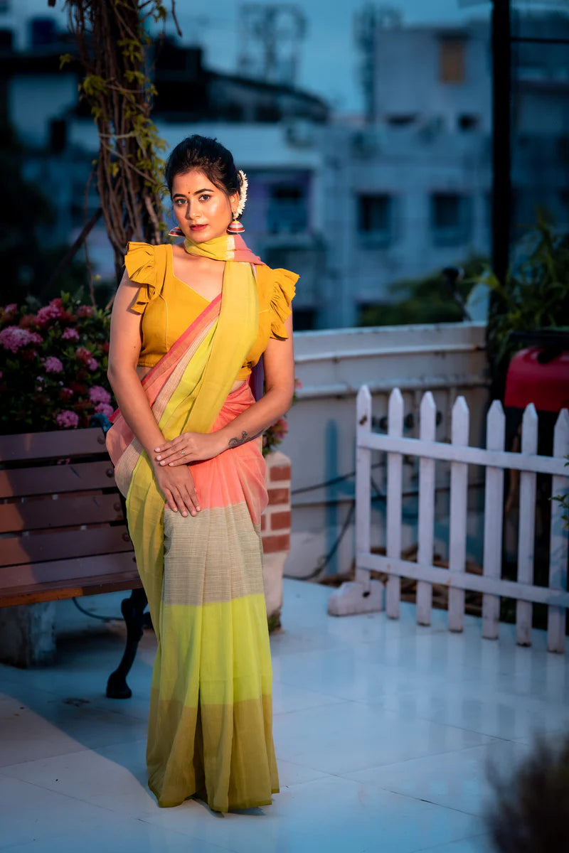 MERE DHOLNA WALE PREIMIUIM LINEN COTTON SAREE