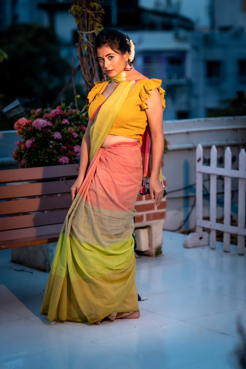 MERE DHOLNA WALE PREIMIUIM LINEN COTTON SAREE