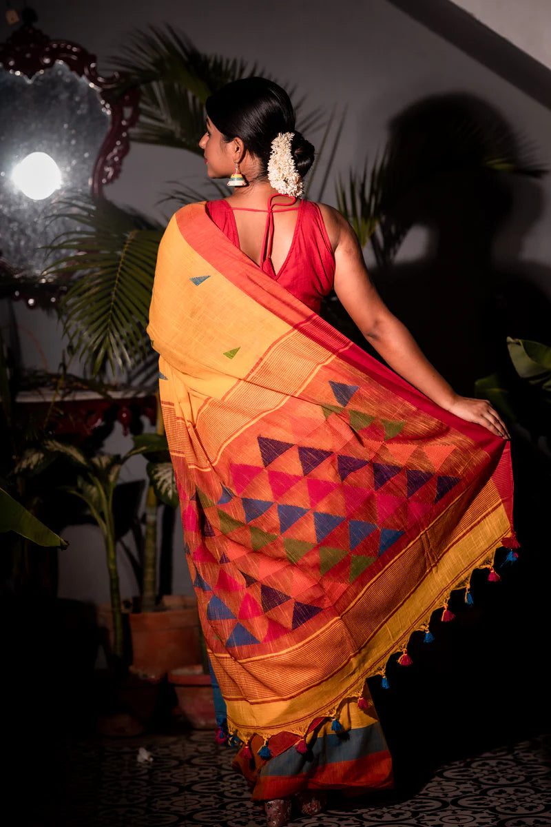 PYAAR HUA IKRAAR HUA WALE PREIMIUIM LINEN COTTON SAREE