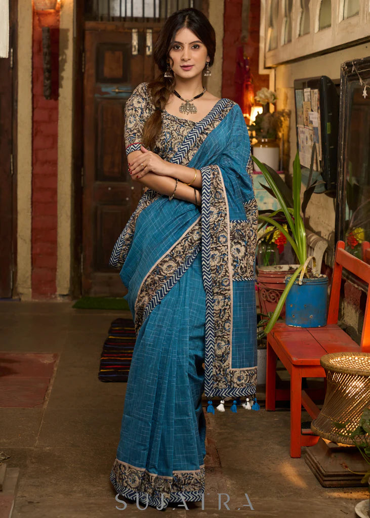 SHARMA VO GAYE  WALE  PREMIUIM LINEN COTTON  SAREE