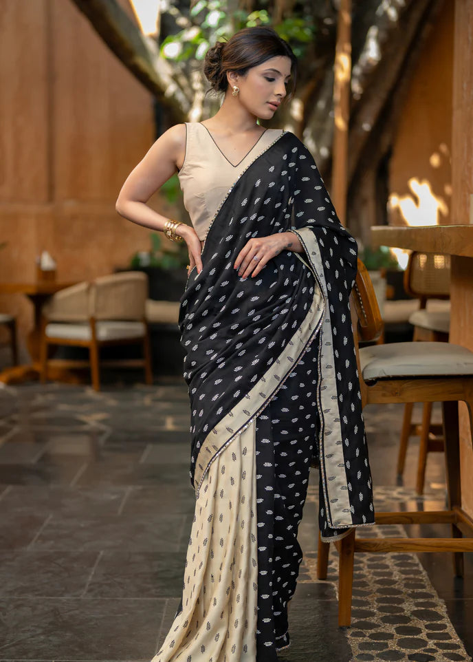 HASKE BIKHABAR WALE  PREMIUIM LINEN COTTON  SAREE