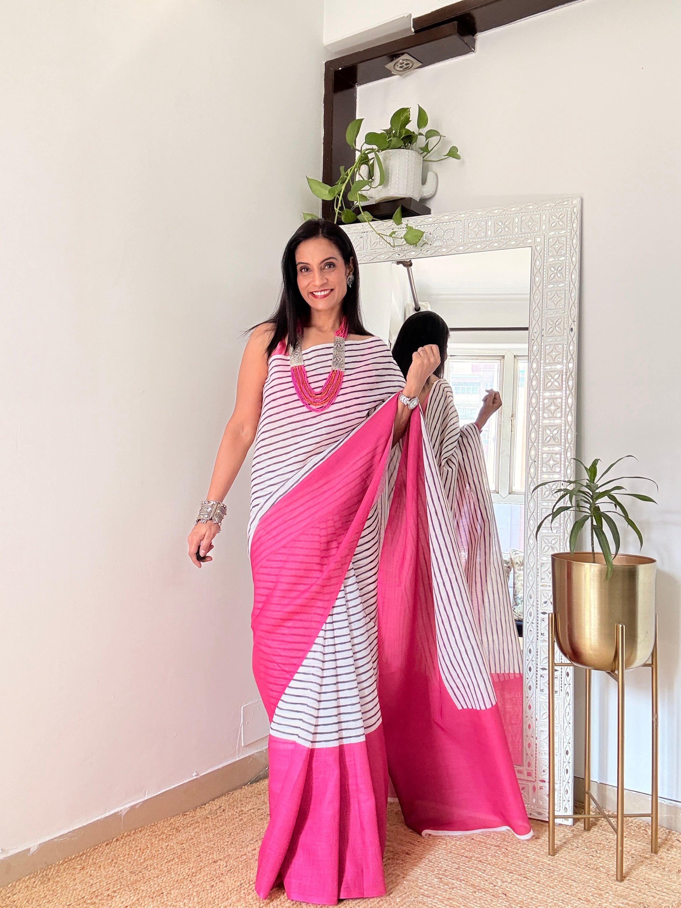 JODIYA HAI PHELE WALE  BEST LINEN COTTON  SAREE
