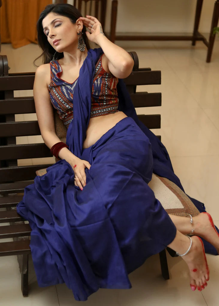 LADKI NAI JAADU HAI WALE  PREMIUIM LINEN COTTON  SAREE