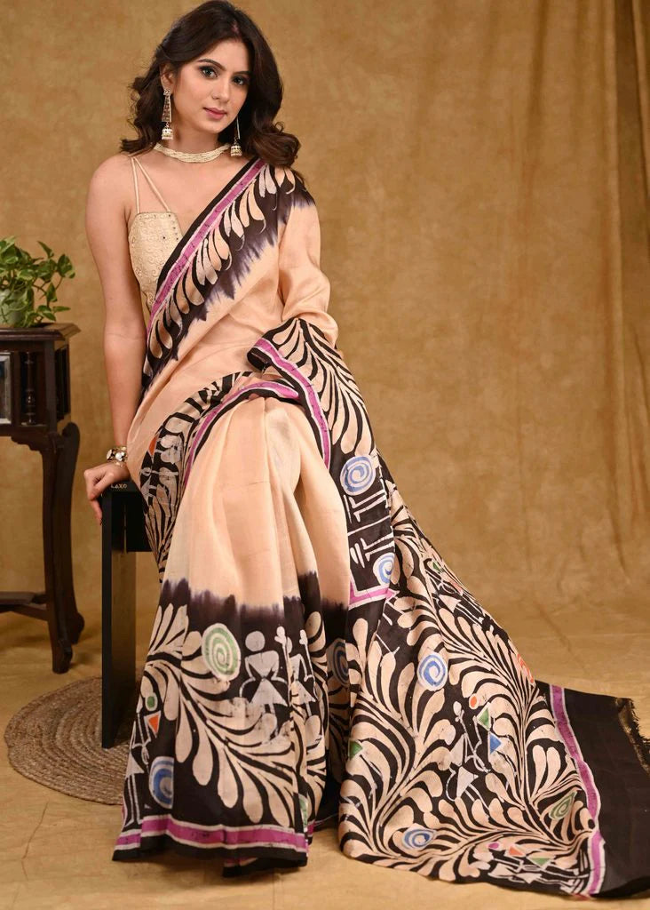 MEHEKA MEHEKA WALE  PREMIUIM LINEN COTTON  SAREE