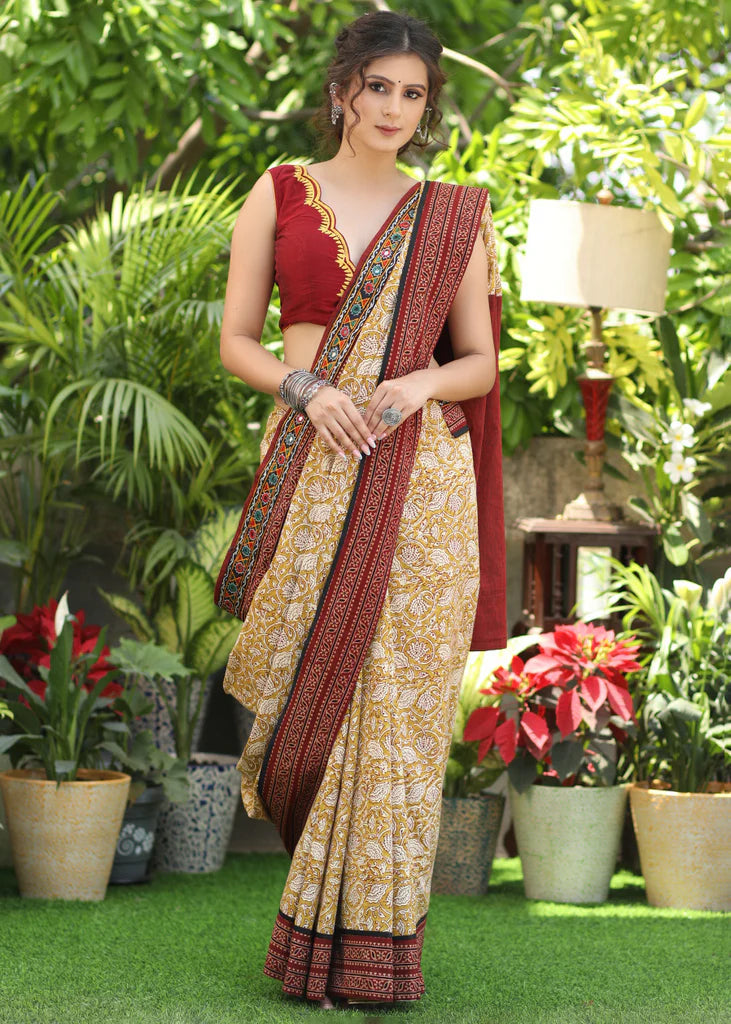 KAISE PEHENU WALE PREIMIUIM LINEN COTTON SAREE