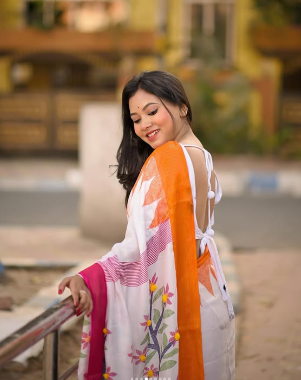 DIL WANA PARTNER  Wale Premium Linen Cotton Saree